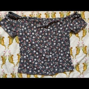 Off the shoulder floral top